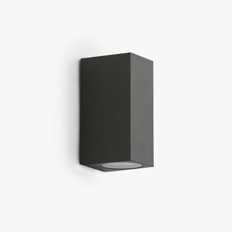 Simple Black Outdoor Metal Wall Light