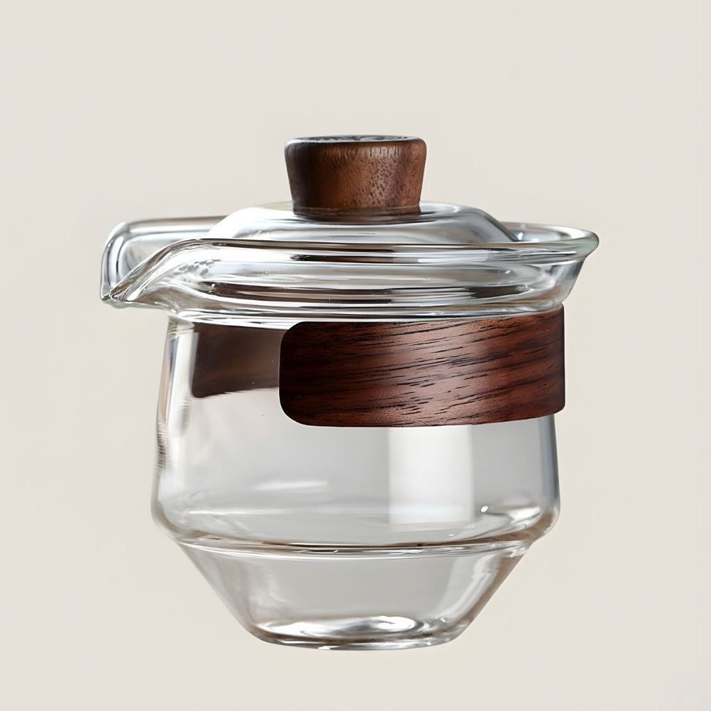 Clear Glass Chinese Tea Set - Lusomart