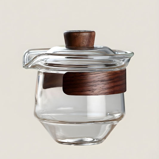 Clear Glass Chinese Tea Set - Lusomart