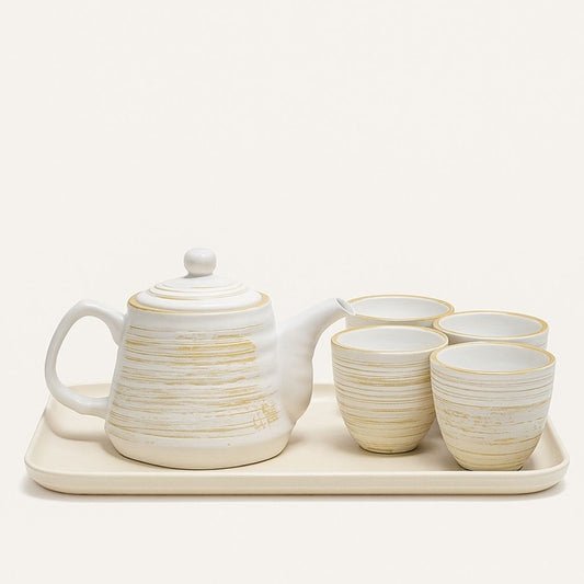 Traditional Scandinavian Clay Tea Set - Lusomart