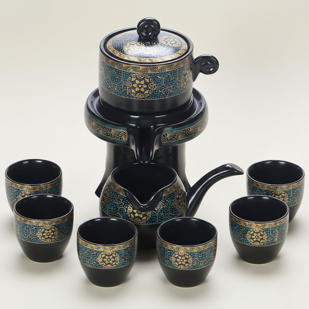Traditional Chinese Porcelain Tea Set - Lusomart