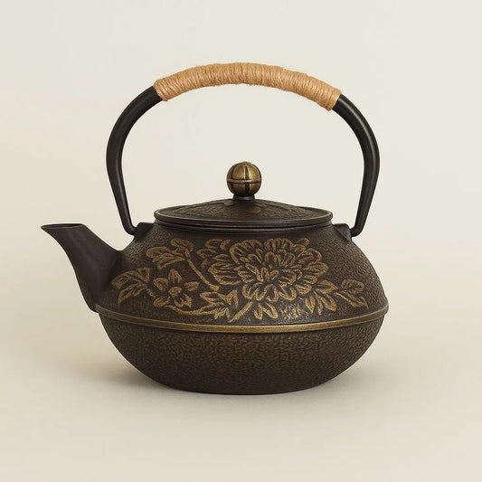 Traditional Cast Iron Japanese Teapot Kettle - Lusomart