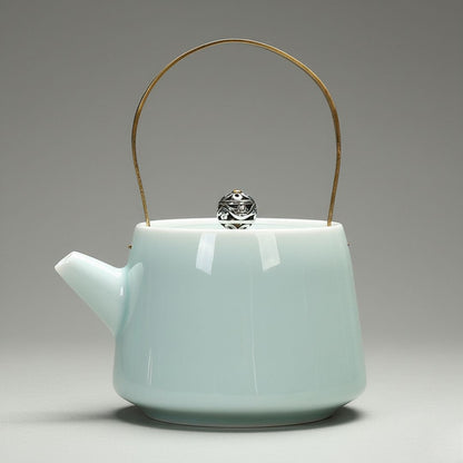 Blue Green Decorative Tea Pot - Lusomart