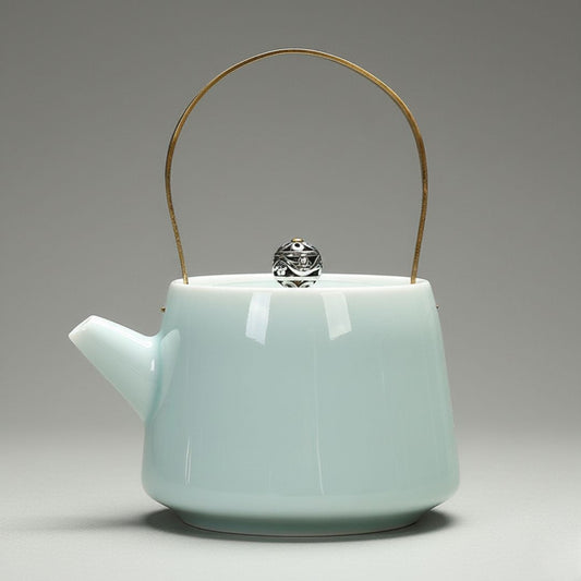 Blue Green Decorative Tea Pot - Lusomart