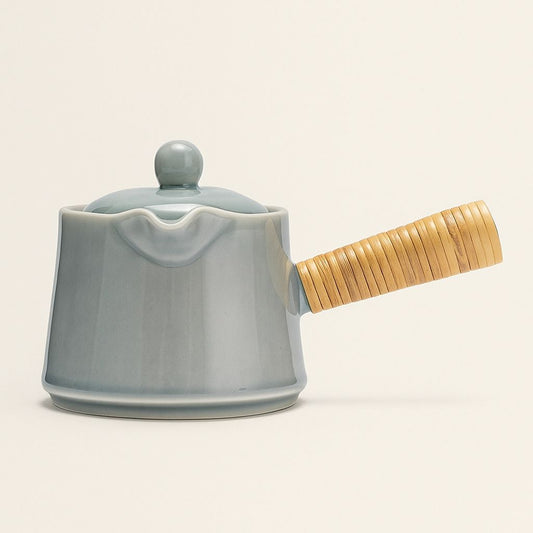 Simple White Ceramic Teapot - Lusomart