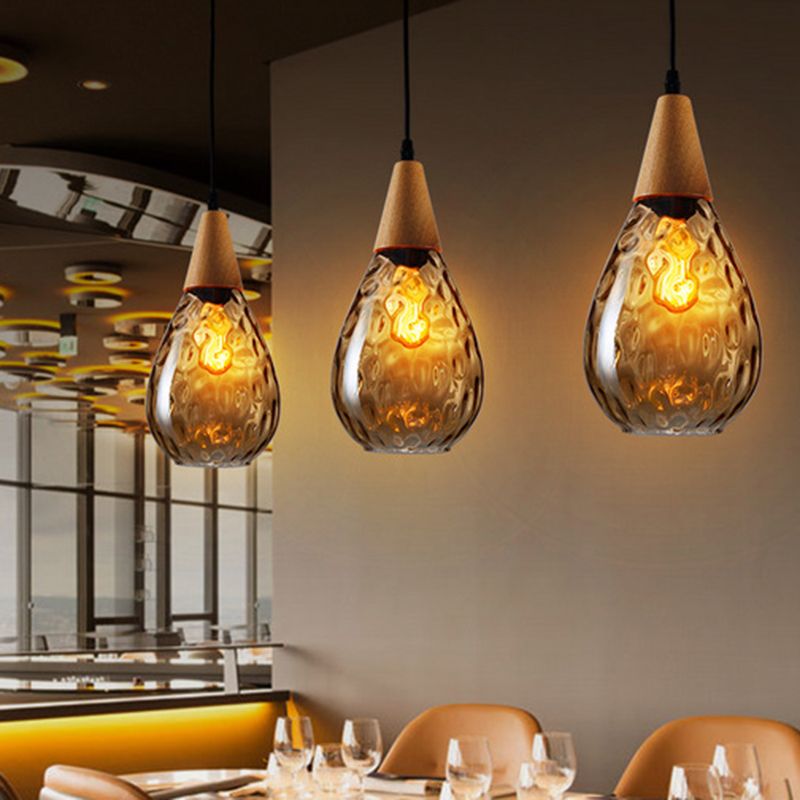 Glass Drop Hanging Lamp