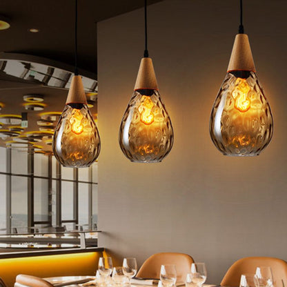 Glass Drop Hanging Lamp