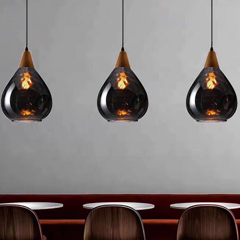 Glass Drop Hanging Lamp