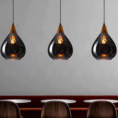 Glass Drop Hanging Lamp