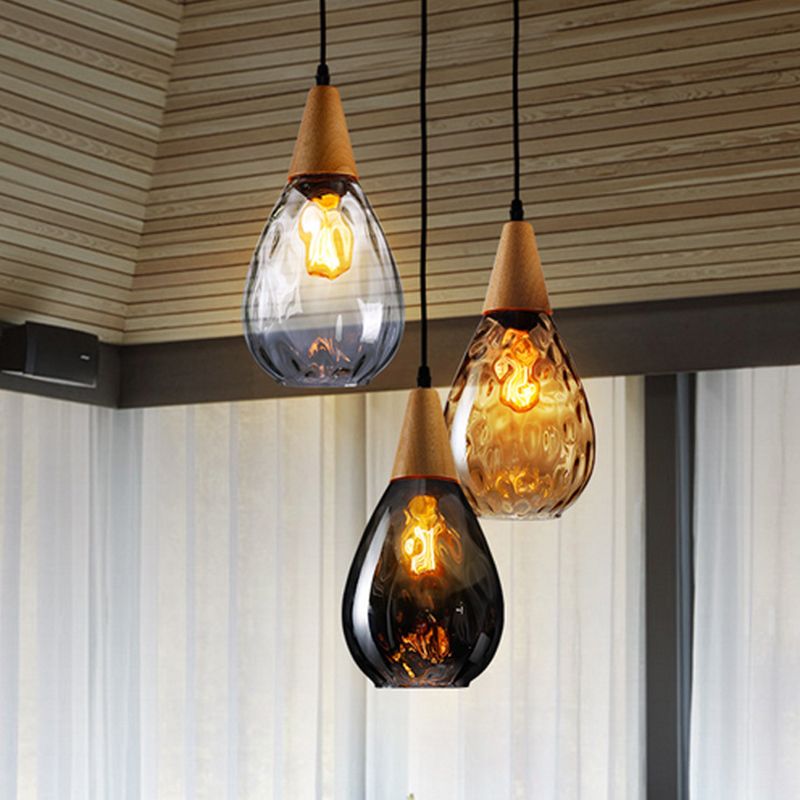 Glass Drop Hanging Lamp
