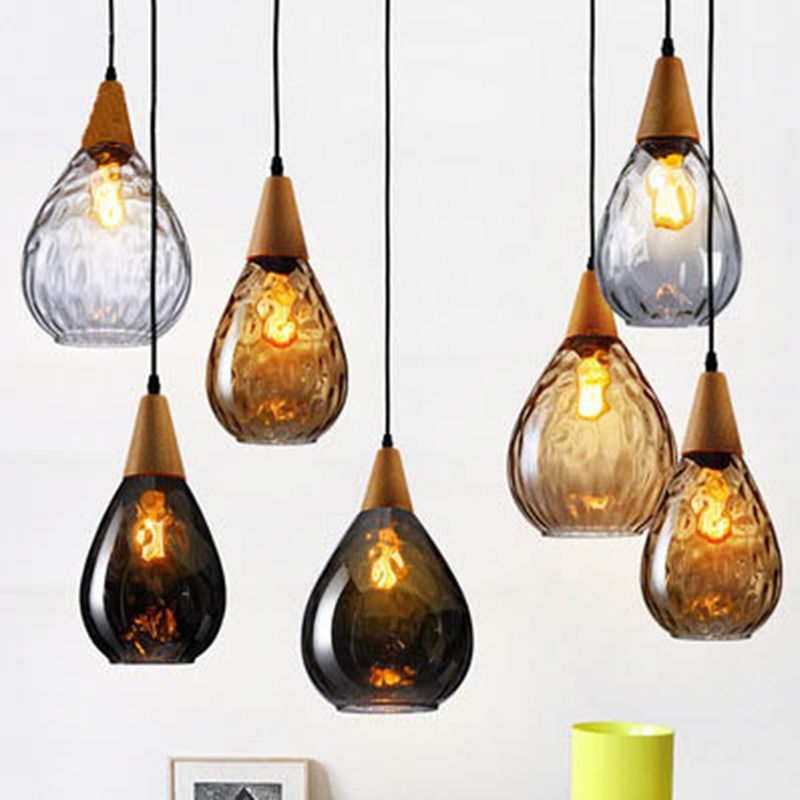 Glass Drop Hanging Lamp