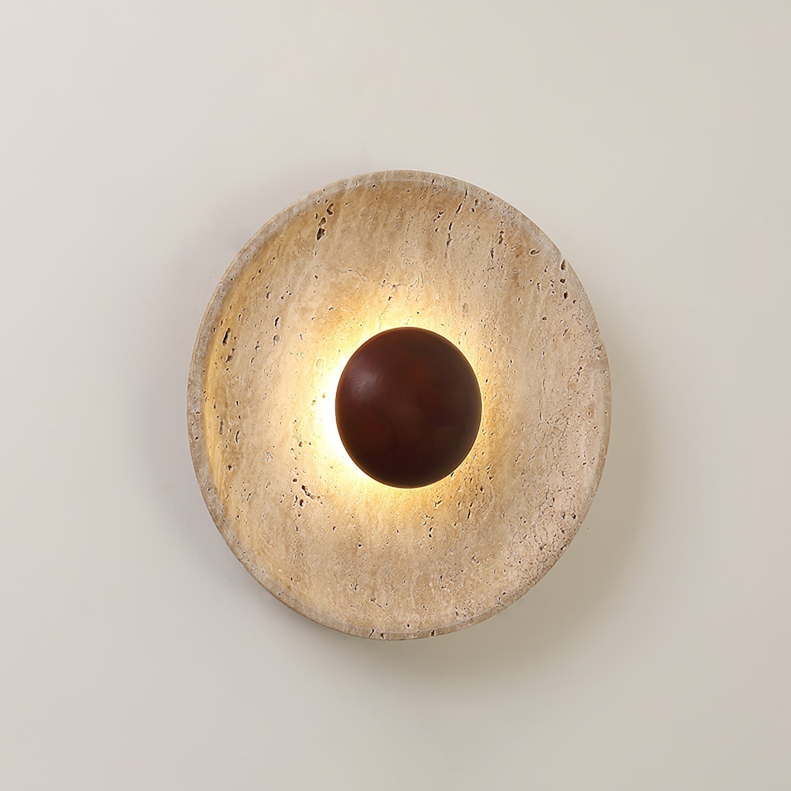 Circular Wall Light with Warm Gentle Glow - Lusomart