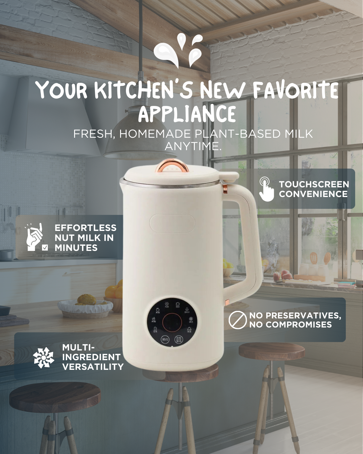 Easy Milk Maker For Nuts And Oats