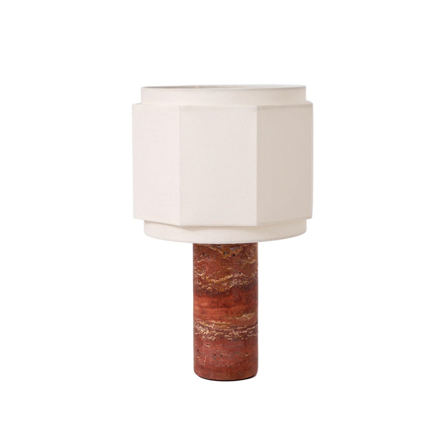 Elegant White Marble Desk Lamp with Simple Design - Lusomart
