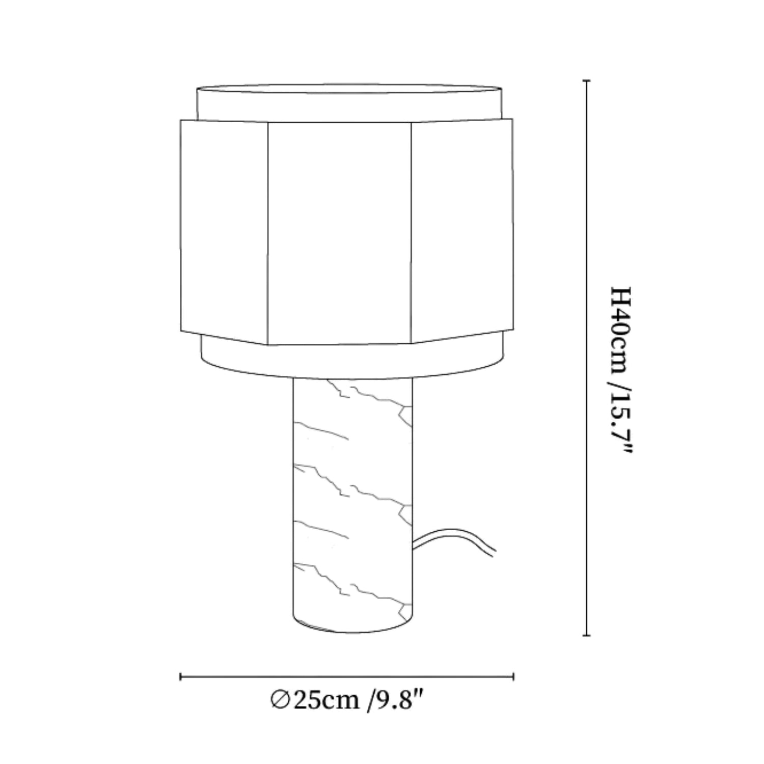 Teresca Marble Table Lamp 2