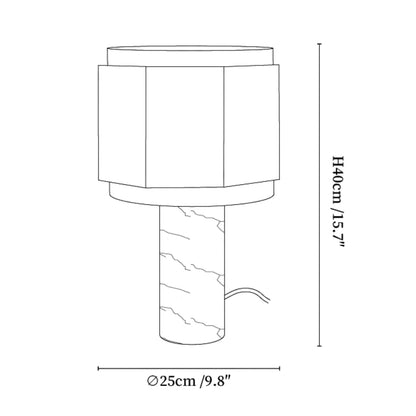 Teresca Marble Table Lamp 2