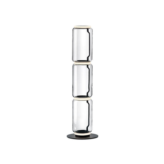 Sleek Glass Floor Lamp with Warm Soft Light - Lusomart