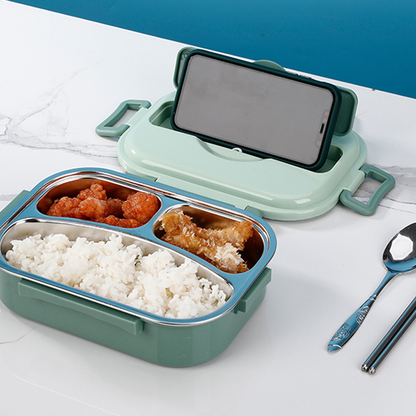ThermaBox | Stylish Insulated Stainless Steel Bento Lunch Box for Kids 8