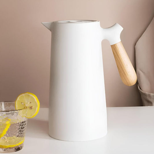 Hot Coffee Server with Insulated Wooden Handle - Lusomart