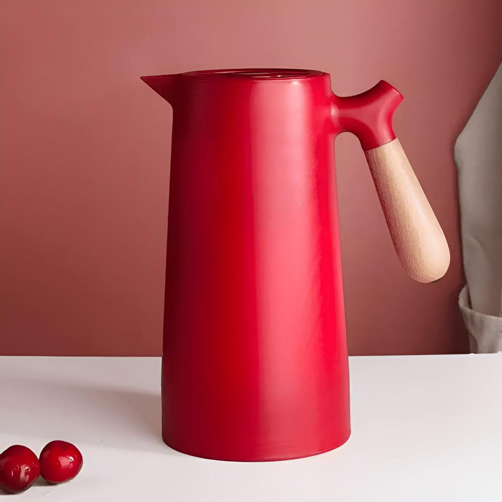 Hot Coffee Server with Insulated Wooden Handle