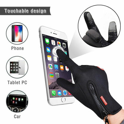 Thermal Waterproof Gloves - Winter Warm Windproof Fleece Lined Thermal Touch Screen Gloves 2