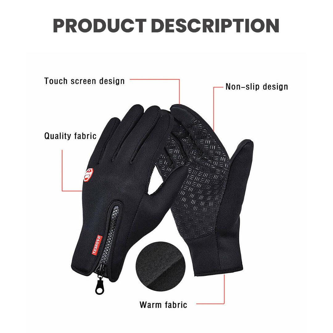 Thermal Waterproof Gloves - Winter Warm Windproof Fleece Lined Thermal Touch Screen Gloves 5