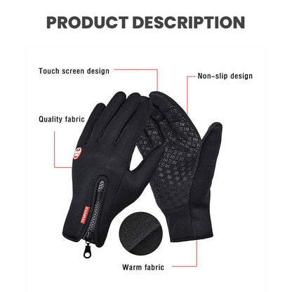 Thermal Waterproof Gloves - Winter Warm Windproof Fleece Lined Thermal Touch Screen Gloves 5