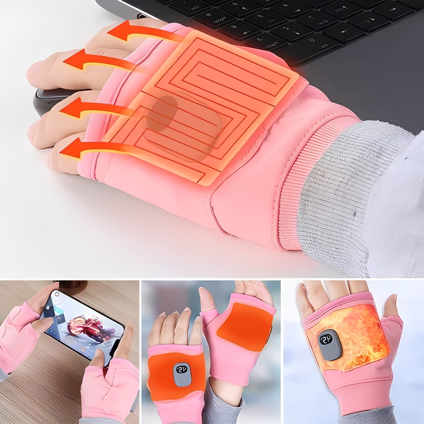 ThermoComfort | Rechargeable Heated Gloves for Women with Adjustable Heat 7