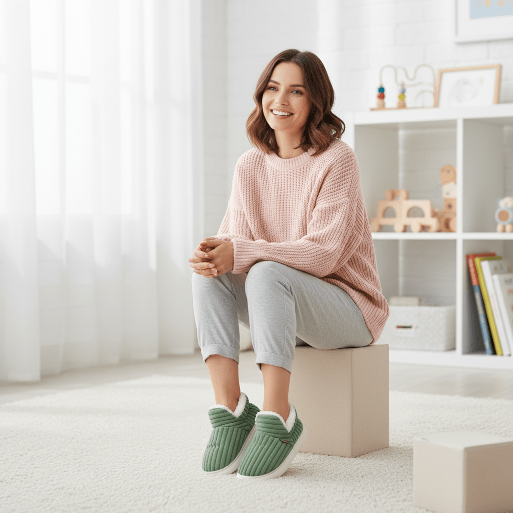 ThermoFleece | Cozy Comfortable Thermal House Slippers for Winter 1