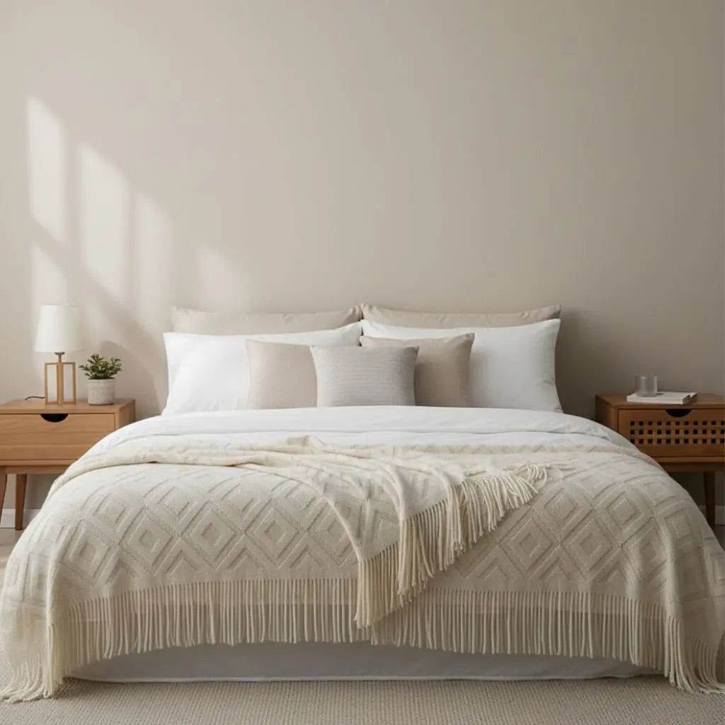 Soft Elena Cable Knit Blanket - Lusomart