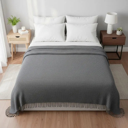 Milk fiber bedding set with cashmere texture and carved floral duvet cover design