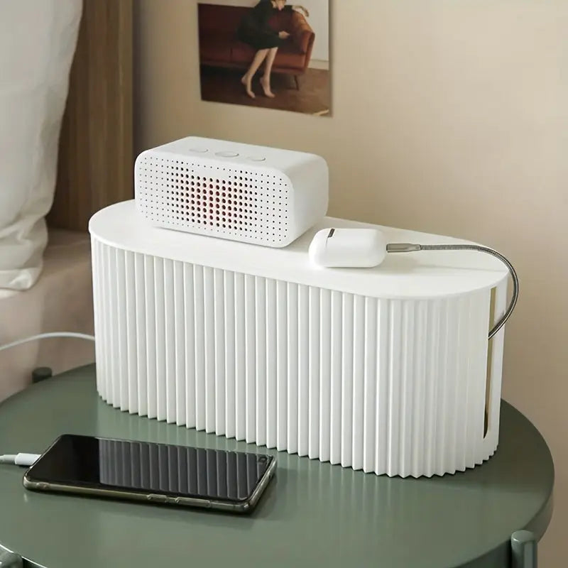 Cable Management Box for Desk and Electronics Organization - Lusomart