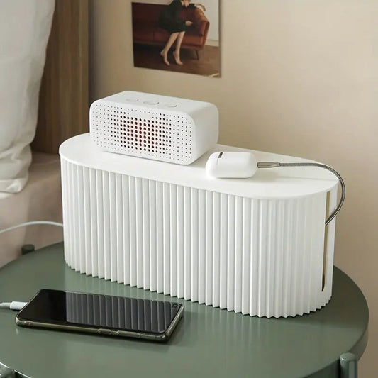 Cable Management Box for Desk and Electronics Organization - Lusomart