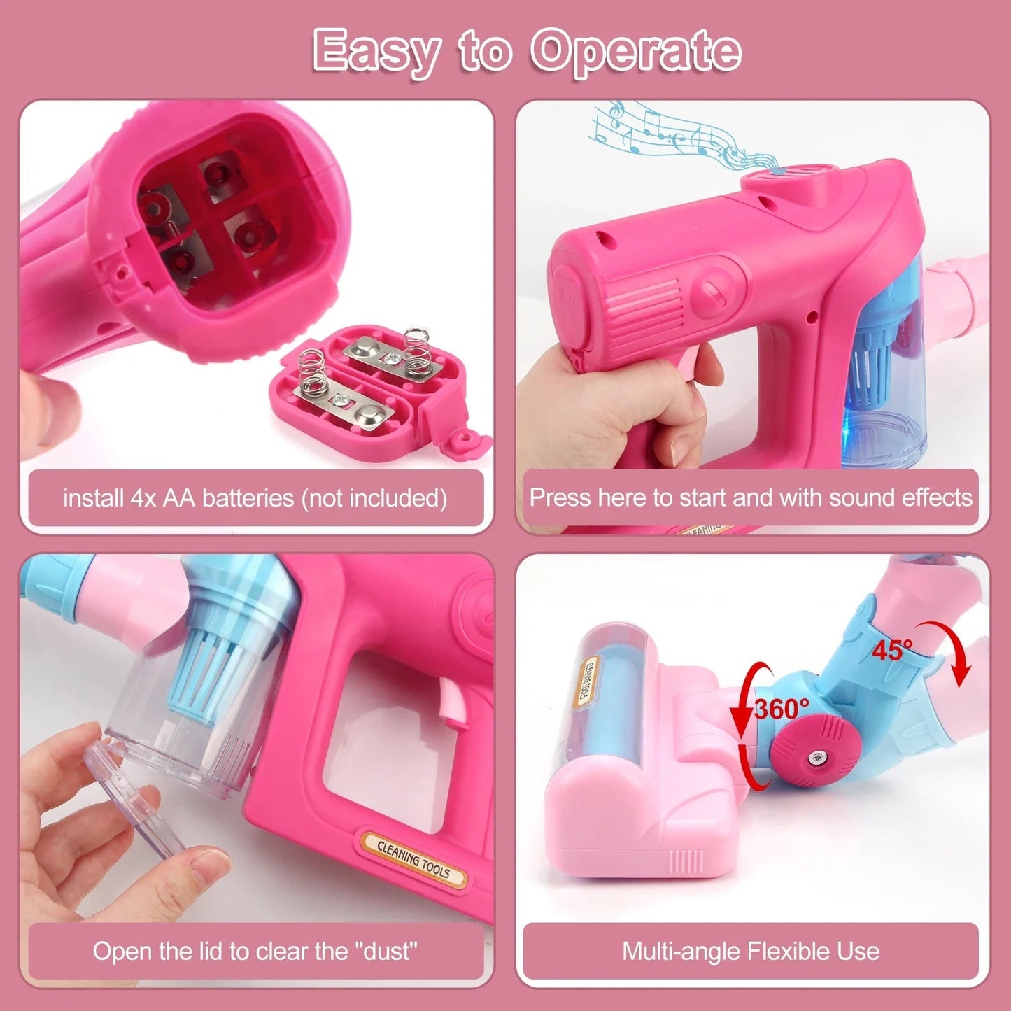 TidyTots™ – Electric Play Vacuum Cleaner – Learn to Play with Cleaning 4