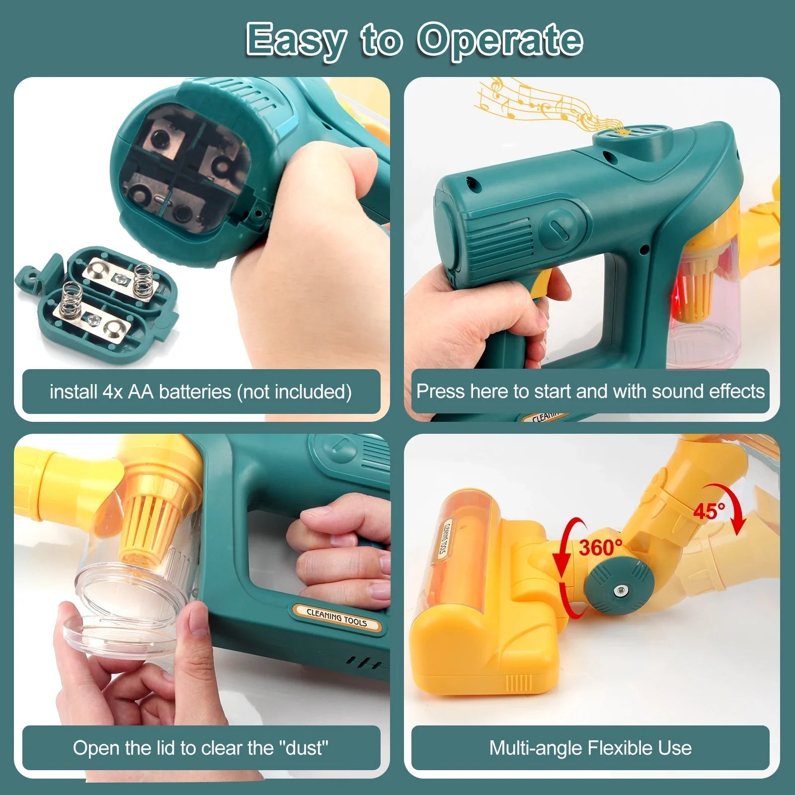 TidyTots™ – Electric Play Vacuum Cleaner – Learn to Play with Cleaning 7
