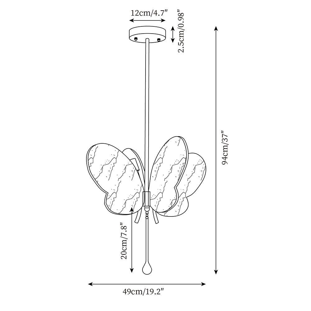 Tiffany Butterfly Shape Pendant Lamp 6