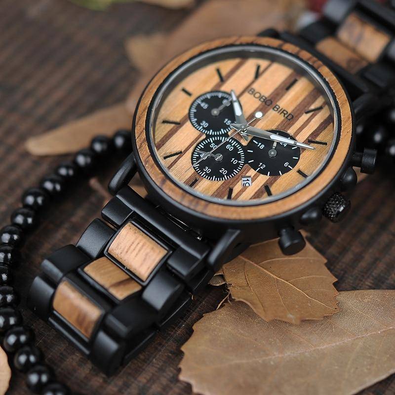 TimberChrono | Stylish Elegant Wooden Men's Military Watch 1