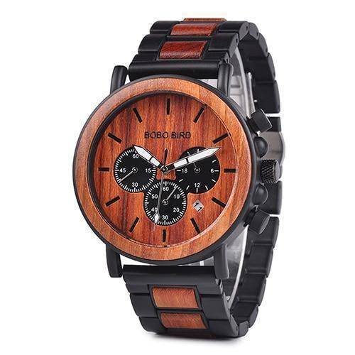 TimberChrono | Stylish Elegant Wooden Men's Military Watch 6