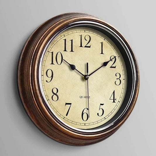 Traditional Wood Home Wall Clock - Lusomart