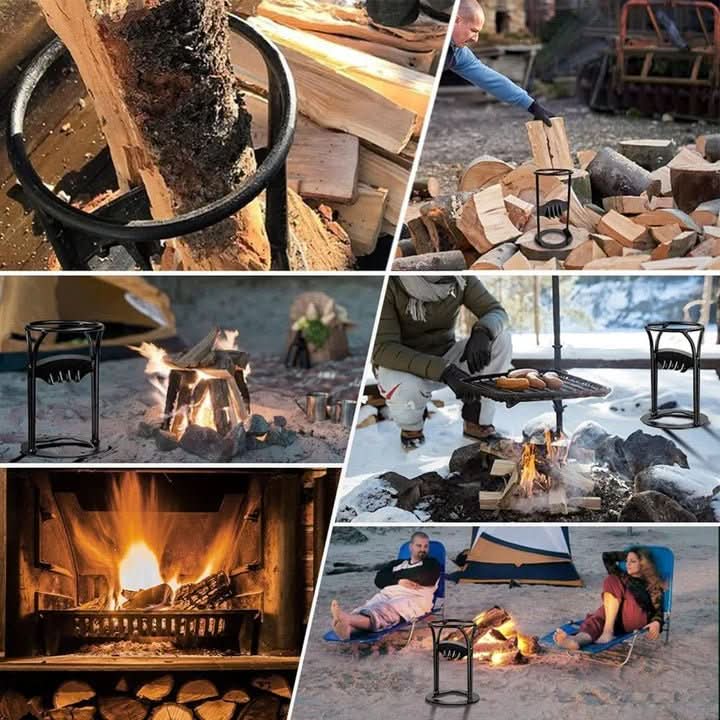 TimberEase | Compact Safe Wood Splitter for Effortless Firewood Preparation 4