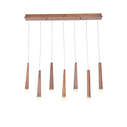TimberGlow | Modern Elegant Wooden Dining Room Chandelier Light 15