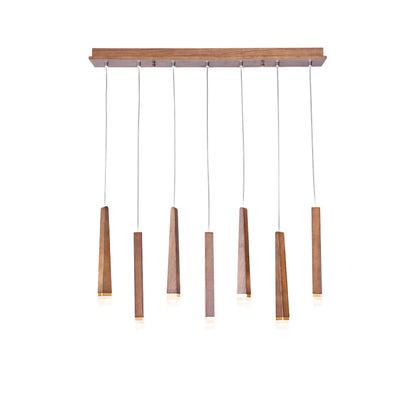 TimberGlow | Modern Elegant Wooden Dining Room Chandelier Light 22