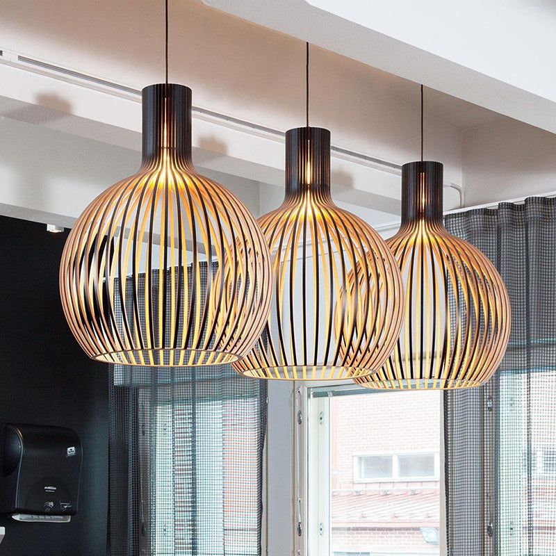 TimberGlow | Rustic Artisan Wooden Pendant Light Fixture for Kitchen Island 7