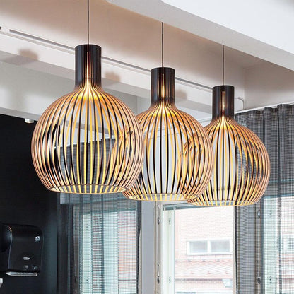 TimberGlow | Rustic Artisan Wooden Pendant Light Fixture for Kitchen Island 7