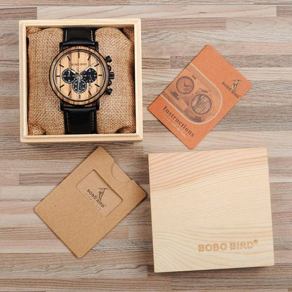 TimberLux | Stylish Eco-Friendly Wooden Quartz Men's Wristwatch 1