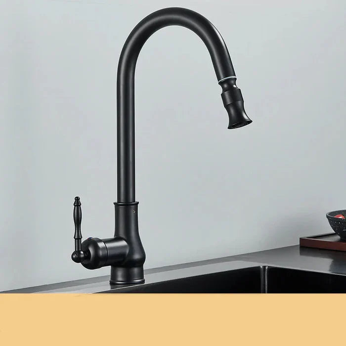 Classic Gold Finish Kitchen Faucet - Lusomart