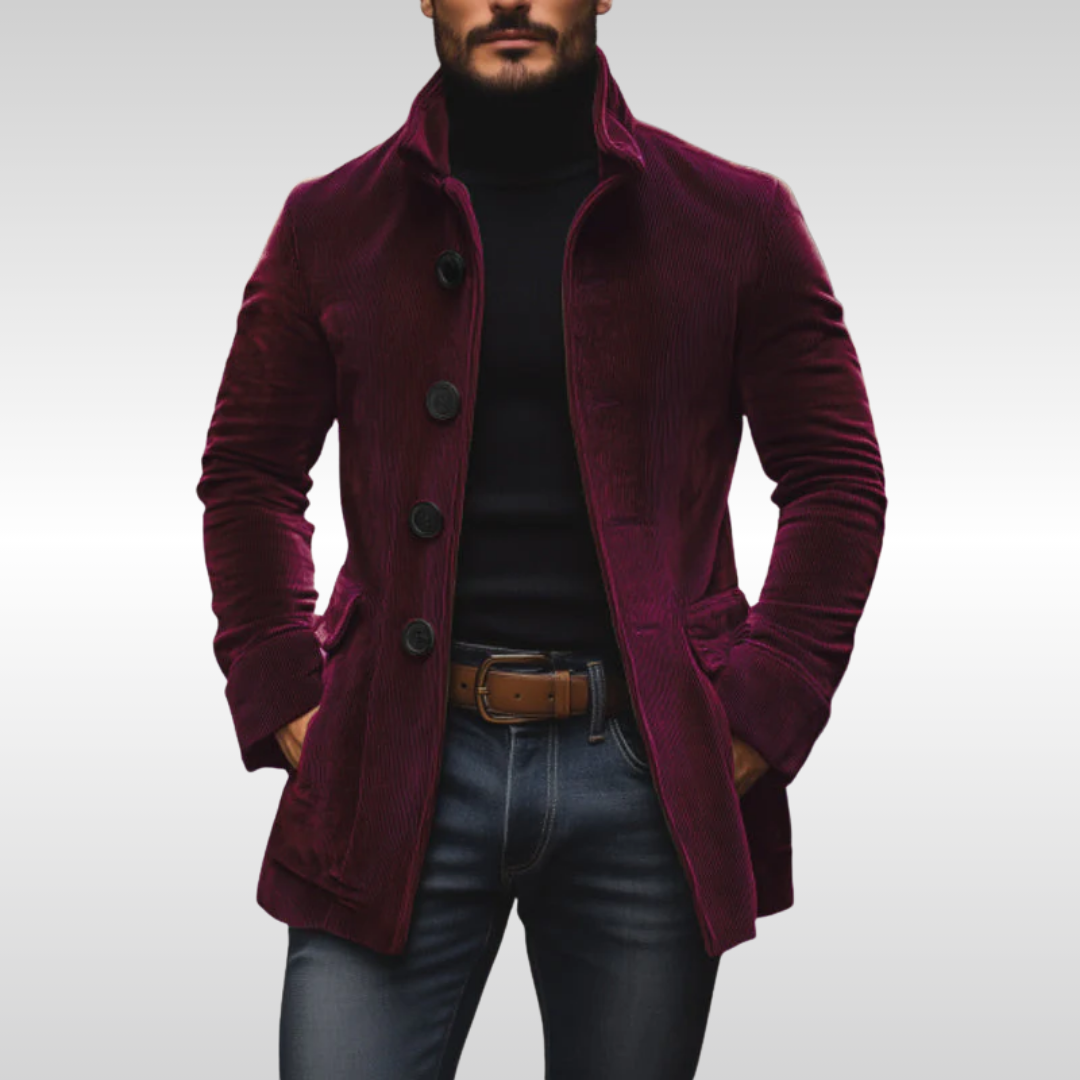 Timeless Corduroy Jacket with Soft Velvet Texture – Slim Fit Layering Piece for Year-Round Style 3