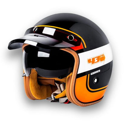 Classic Roadster Motorcycle Helmet With Safety Certification