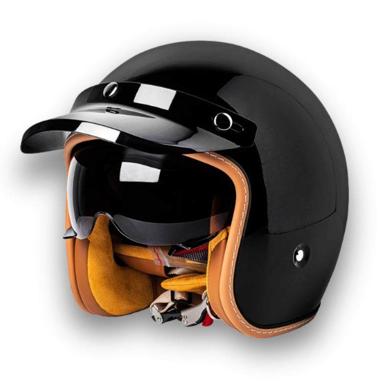 Classic Roadster Motorcycle Helmet With Safety Certification