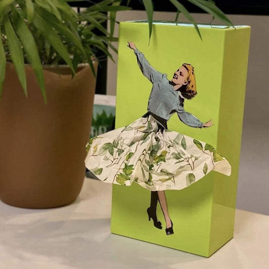 Decorative Paper Box Cover Figurine Stand - Lusomart